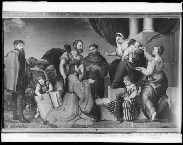 Croci, Felice — BASSANO - Pinac. - Jacopo DA PONTE - Matteo Soranzo, la Vergine i SS. Lucia, Matteo e Francesco — insieme